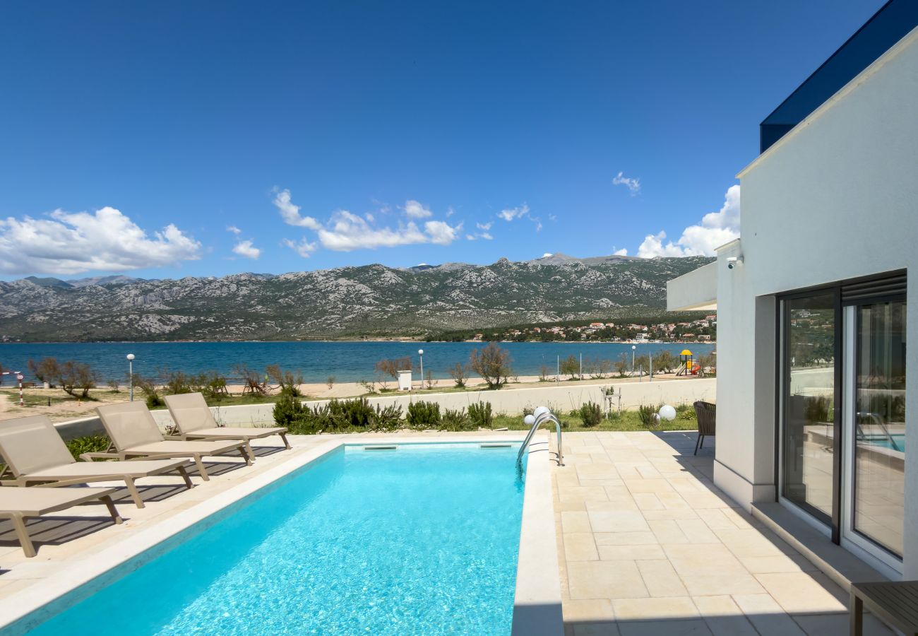 Villa in Rovanjska -   Villa Wave of Love with Sea View and Pool