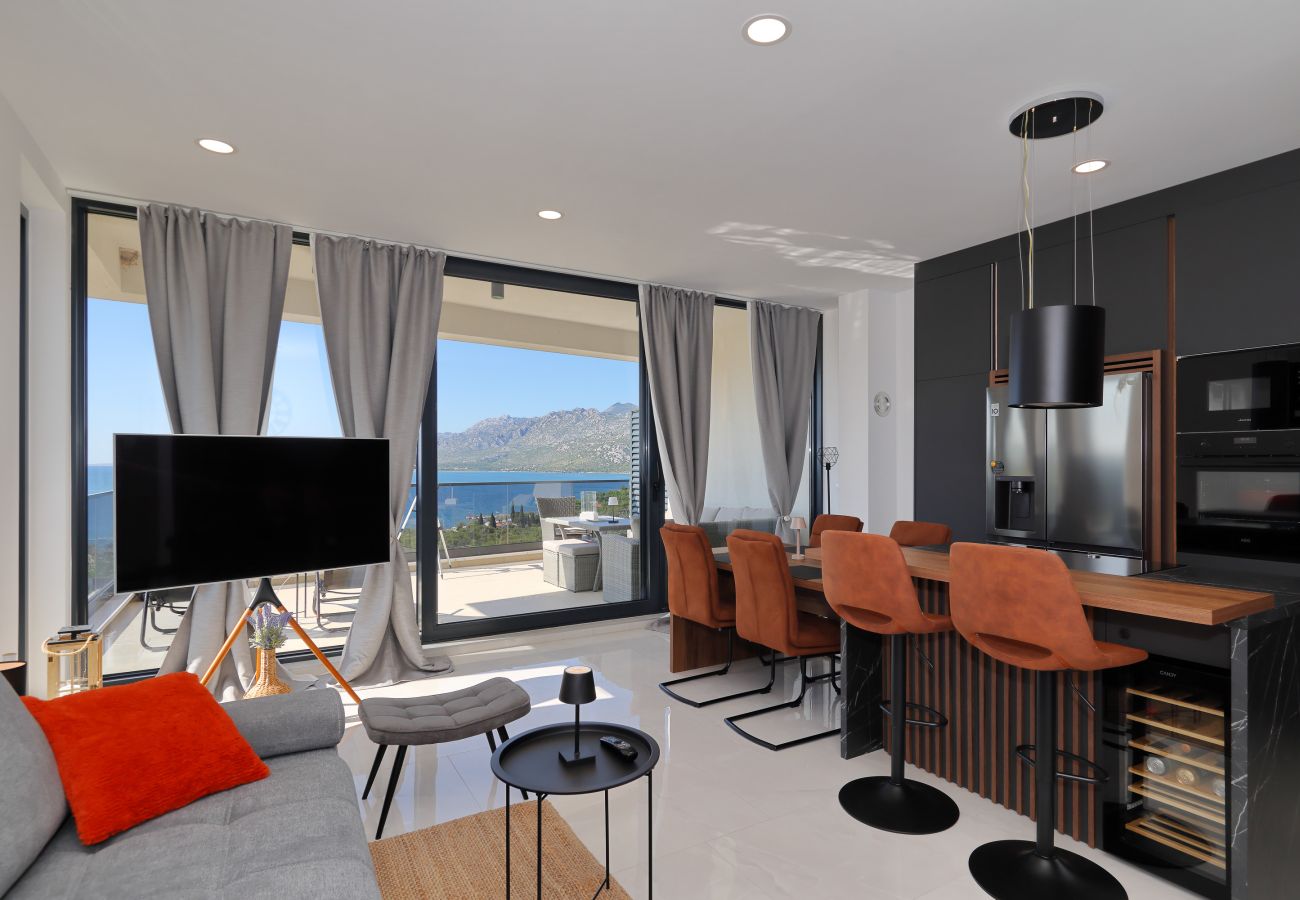 Apartment in Rovanjska - Bay view mit Pool & Meerblick