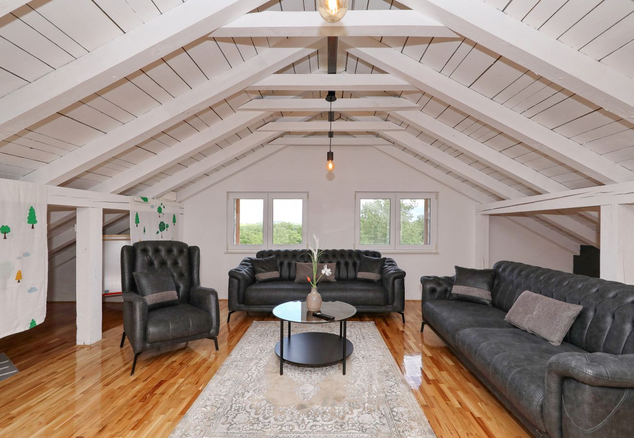 Ferienhaus in Lovinac - Demare, Ferienhaus für Gruppen mit beheizbarem
