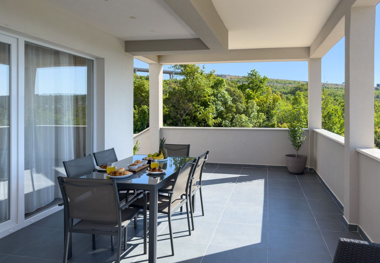Ferienwohnung in Rovanjska - Ferienwohnung Temida mit Meerblick