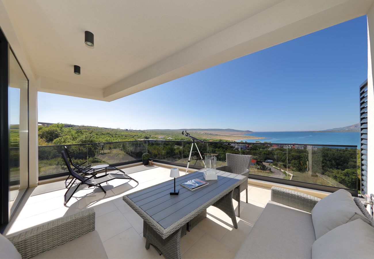 Ferienwohnung in Rovanjska - Bay view mit Pool & Meerblick
