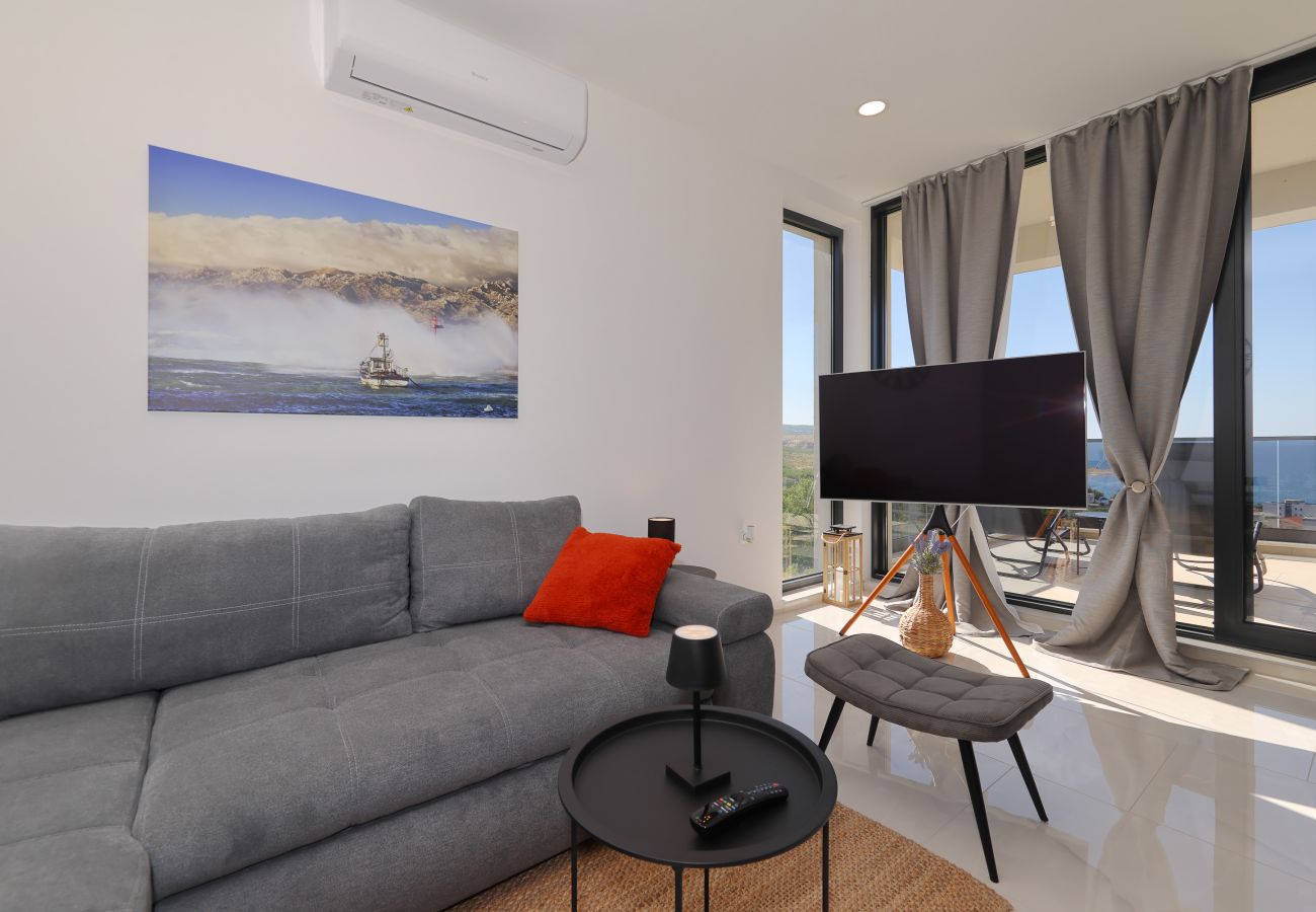 Ferienwohnung in Rovanjska - Bay view mit Pool & Meerblick